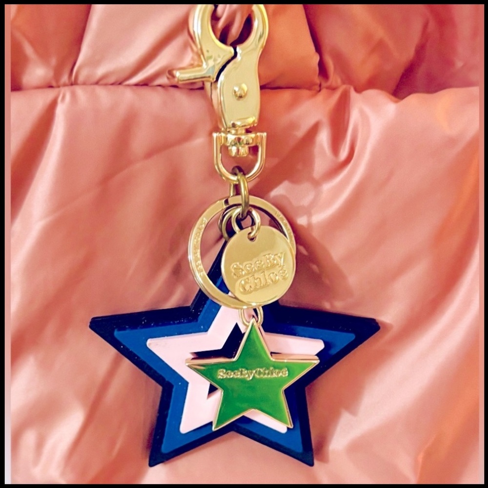 See By Chloe Star Keychain with Gold Clip - NWOT - Picture 4 of 4
